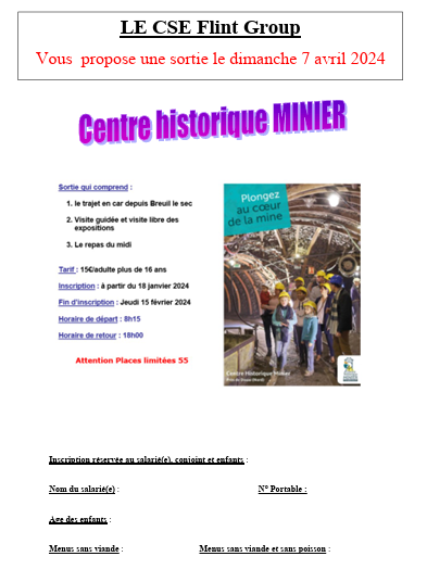 Sortie centre historique minier